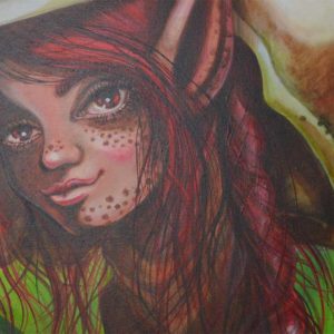33. Fairy with rose / Fee mit Rose / Hada con Rosa