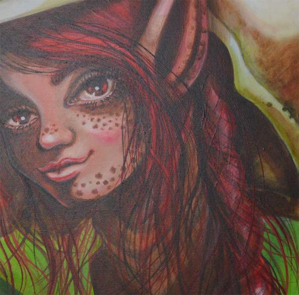 33. Fairy with rose / Fee mit Rose / Hada con Rosa