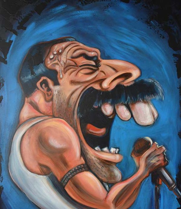 01. Freddie Mercury Cartoon - Image 5